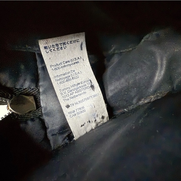 Vintage Tommy Hilfiger Navy Blue Faux Leather Crossbody Purse - Picture 8 of 13